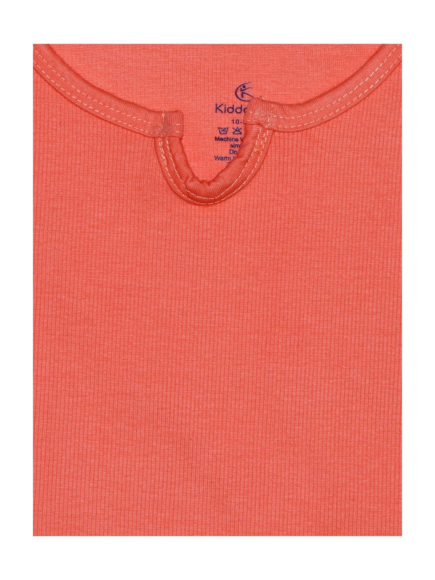 LilPicks Kids Teal Solid Crop Top