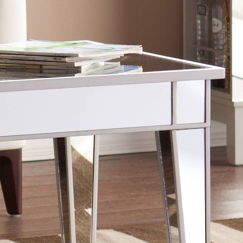 Mirror Cocktail Table/Coffee Table Silver/Clear - The Urban Port