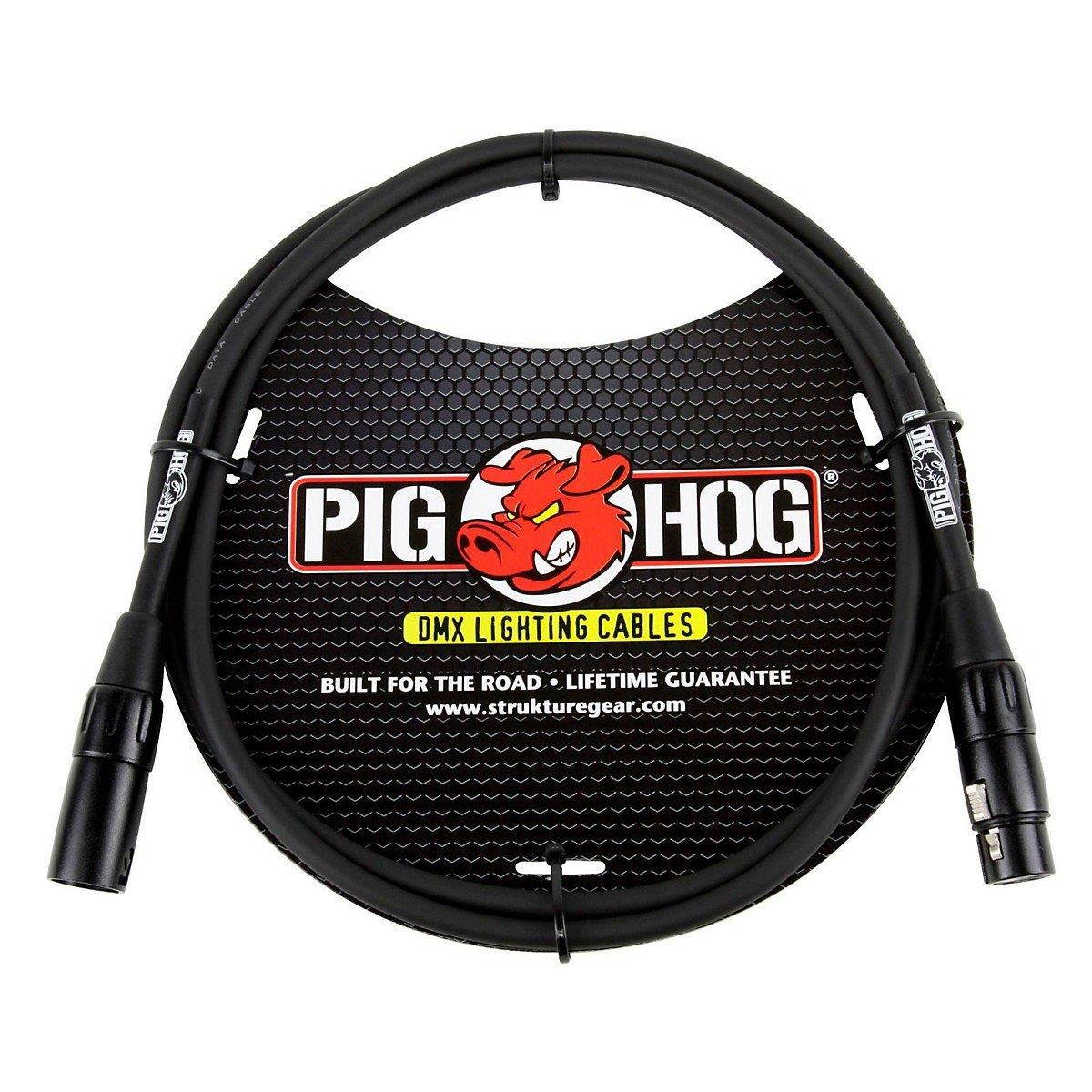 pig hog phdmx5 3pin dmx lighting cable, 5 feet