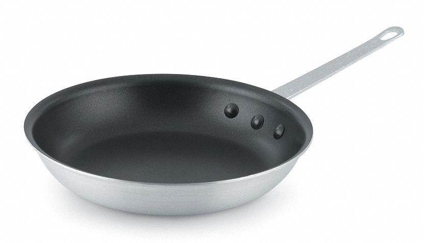 VOLLRATH N7008 Aluminum Fry Pan,Non-Stick,8 In. Dia.
