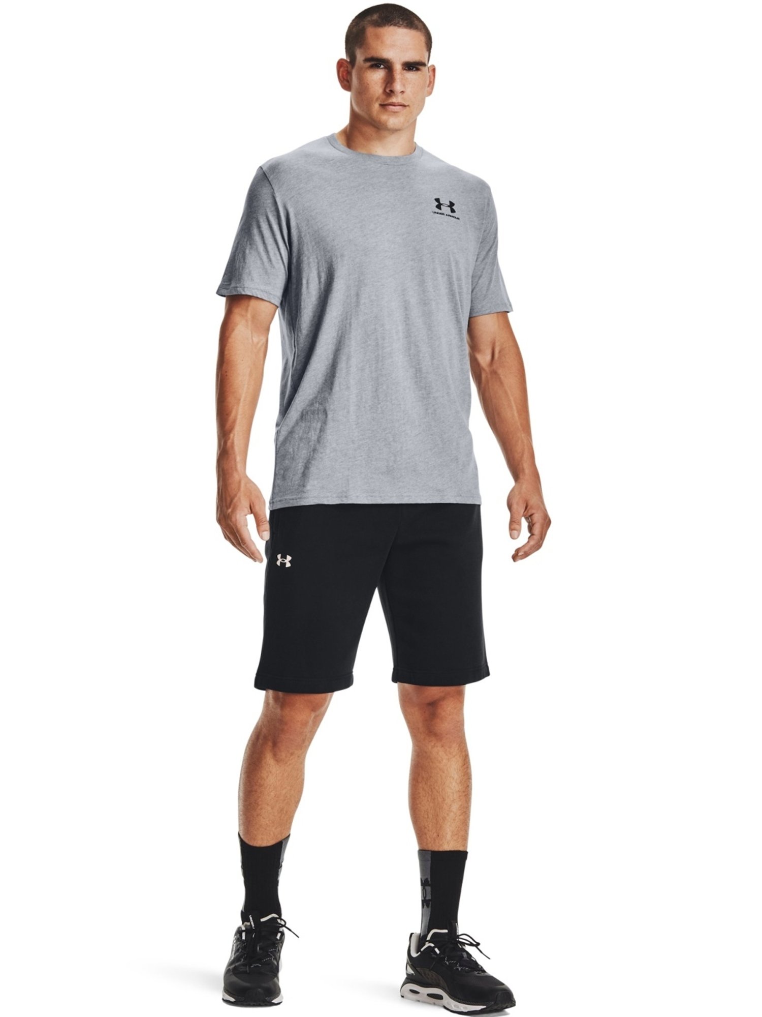 Under Armour Grey Cotton Slim Fit T-Shirt