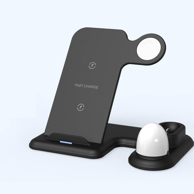 Bakeey Qi Wireless Fast Charger Stand 5W/7.5W/10W USB Fast Charging Dock Station for Airpods Apple Watch Iphone 11/11 Pro X XS XR 8 plus 8 S10 S9 S8 S7 Note 10 9 8 TWS bluetooth Headset