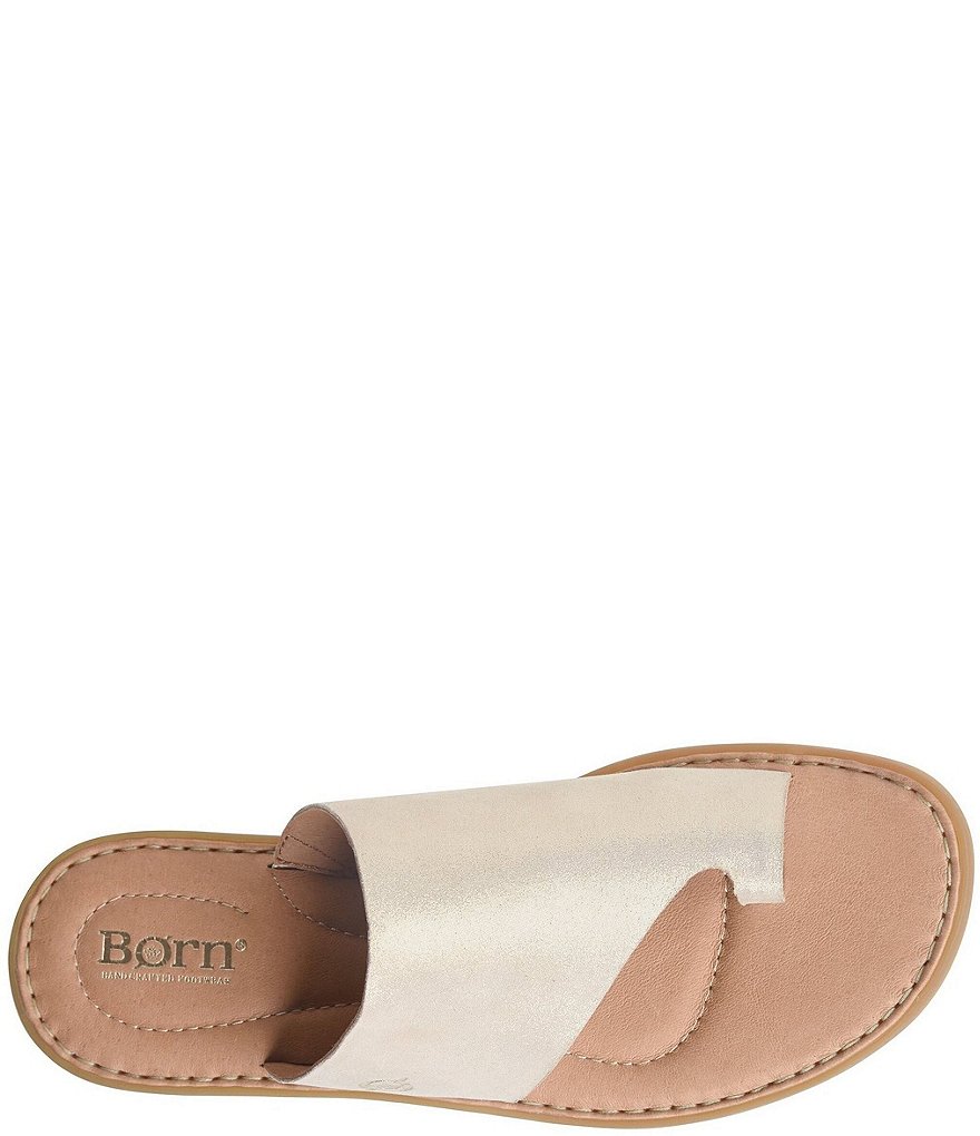 Born Inti Leather Toe Ring Sandals