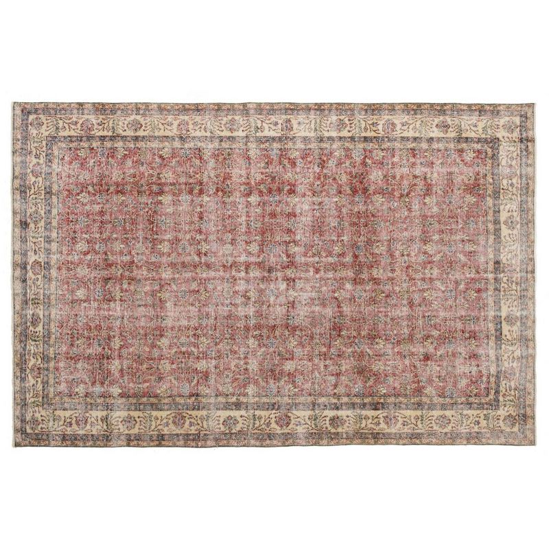 6'8"x10'2" Vintage One-of-a-Kind Karmele Rug Red - Revival Rugs