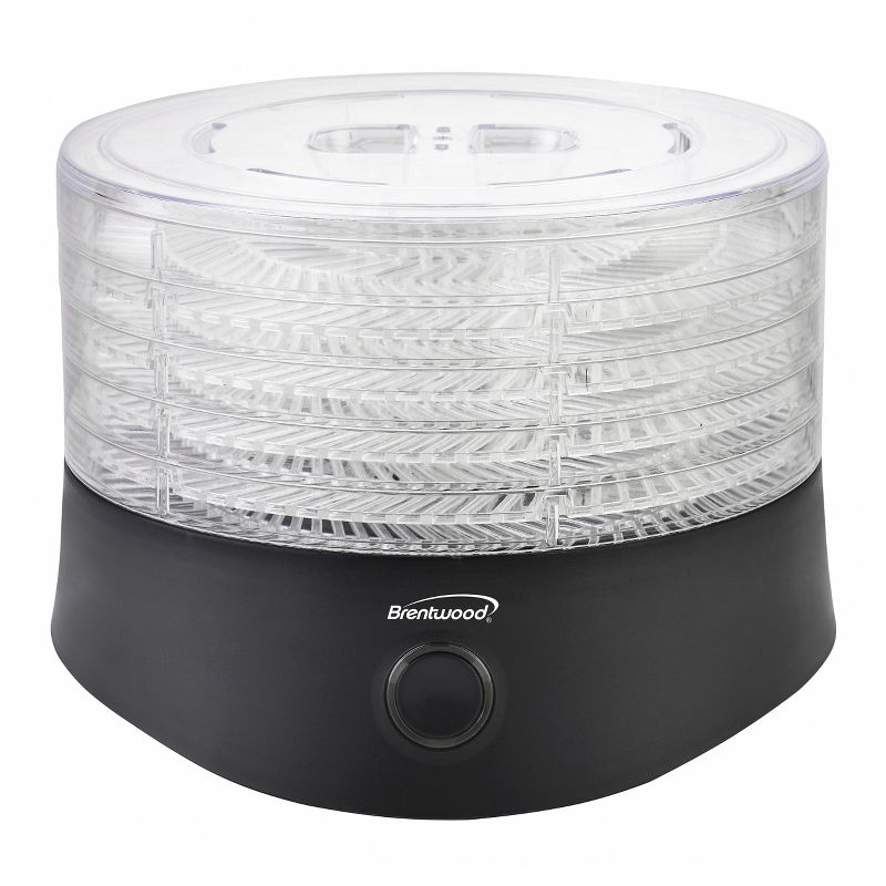 Brentwood 5 Tray Food Dehydrator in Black with Auto Shut Off