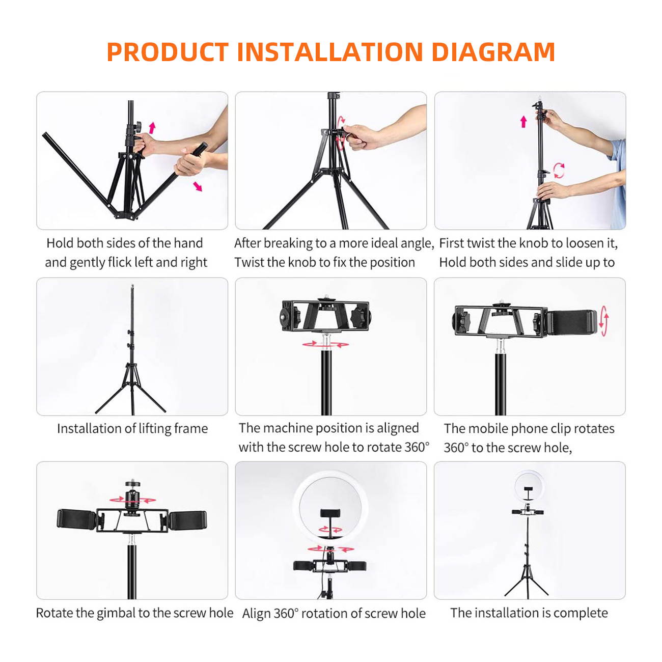 on LED Light camera Lights, Dimmable LED USB Clamp Desk Light for taking photos, video Headboard, , Office, 3 Light Modes 10 Brightness Switchable, Flexible Night Light, video streaming