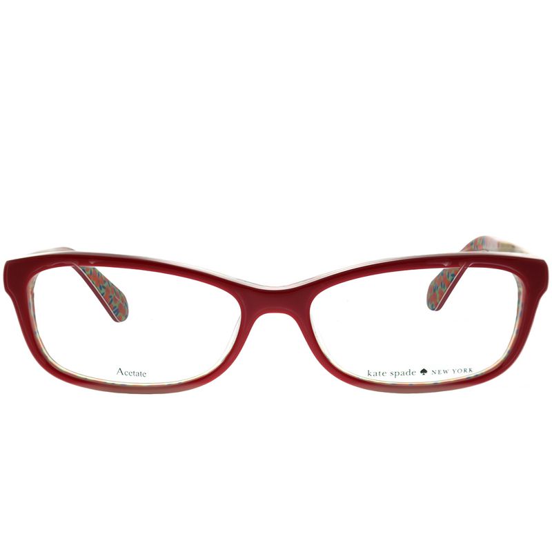 Kate Spade Jessalyn XSU Womens Rectangle Eyeglasses Red Palladium 52mm
