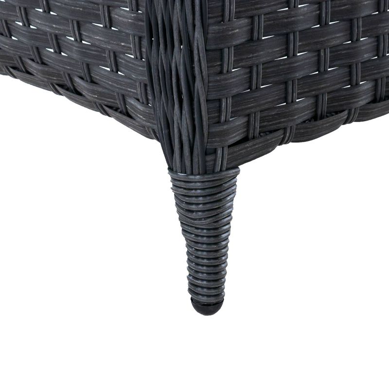 Tahoe Outdoor Three-Seater Sofa - Brown Wicker - Serta