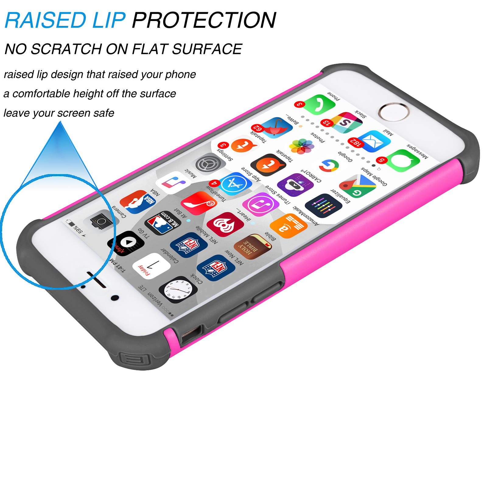 Tekcoo for iPhone 8 Case/iPhone 7 Cute Case, [Tmajor] Shock Absorbing Cases [Blue] Hybrid Bumper Sturdy Defender Rugged Cases Cover Plastic Outer & Rubber Silicone Inner