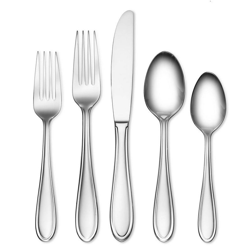 Hampton Signature 20pc Stainless Steel Gourmet Frosted Silverware Set