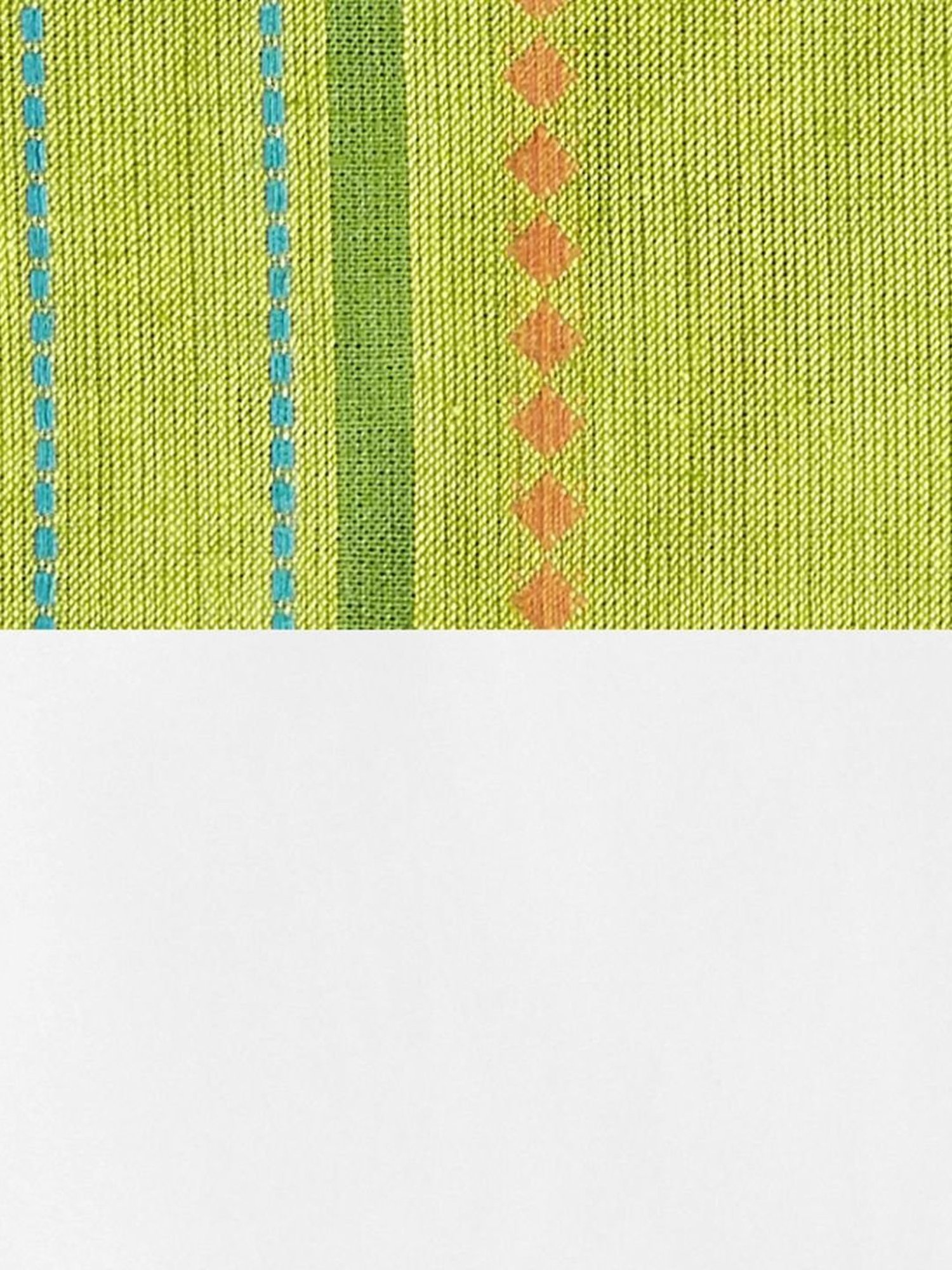 Indus Route by Pantaloons Kids Lime Green & White Cotton Printed Full Sleeves Kurta Set