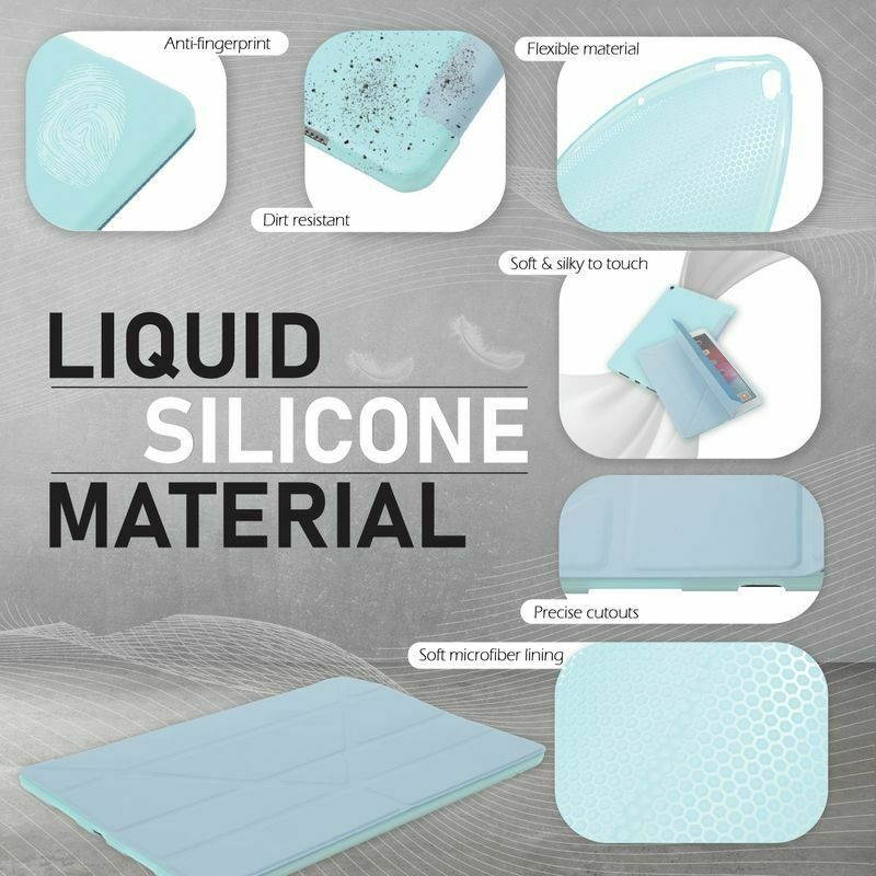 Tablet Case for iPad Air 3, Pro 10.5", Multifold, Magnetic Cover, Sky Blue