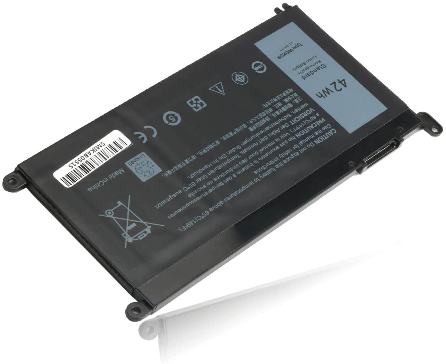 WDX0R Laptop Battery for Dell Inspiron 13 5368 5378 5379 7368 7378 Inspiron 14-7460 15 5565 5567 5568 5578 7560 7570 7579 7569 P58F 17 5765 5767 C92N 3CRH3 T2JX4 CYMGM WDXOR Notebook Battery 11.4V 42W