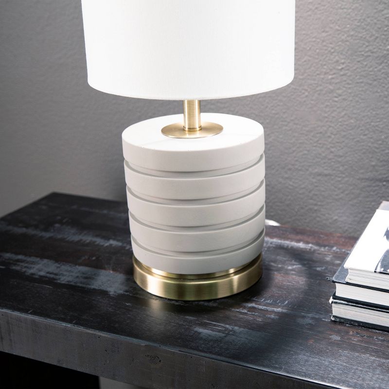 Niscap Table Lamp (Includes Light Bulb) Gray - Southern Enterprises