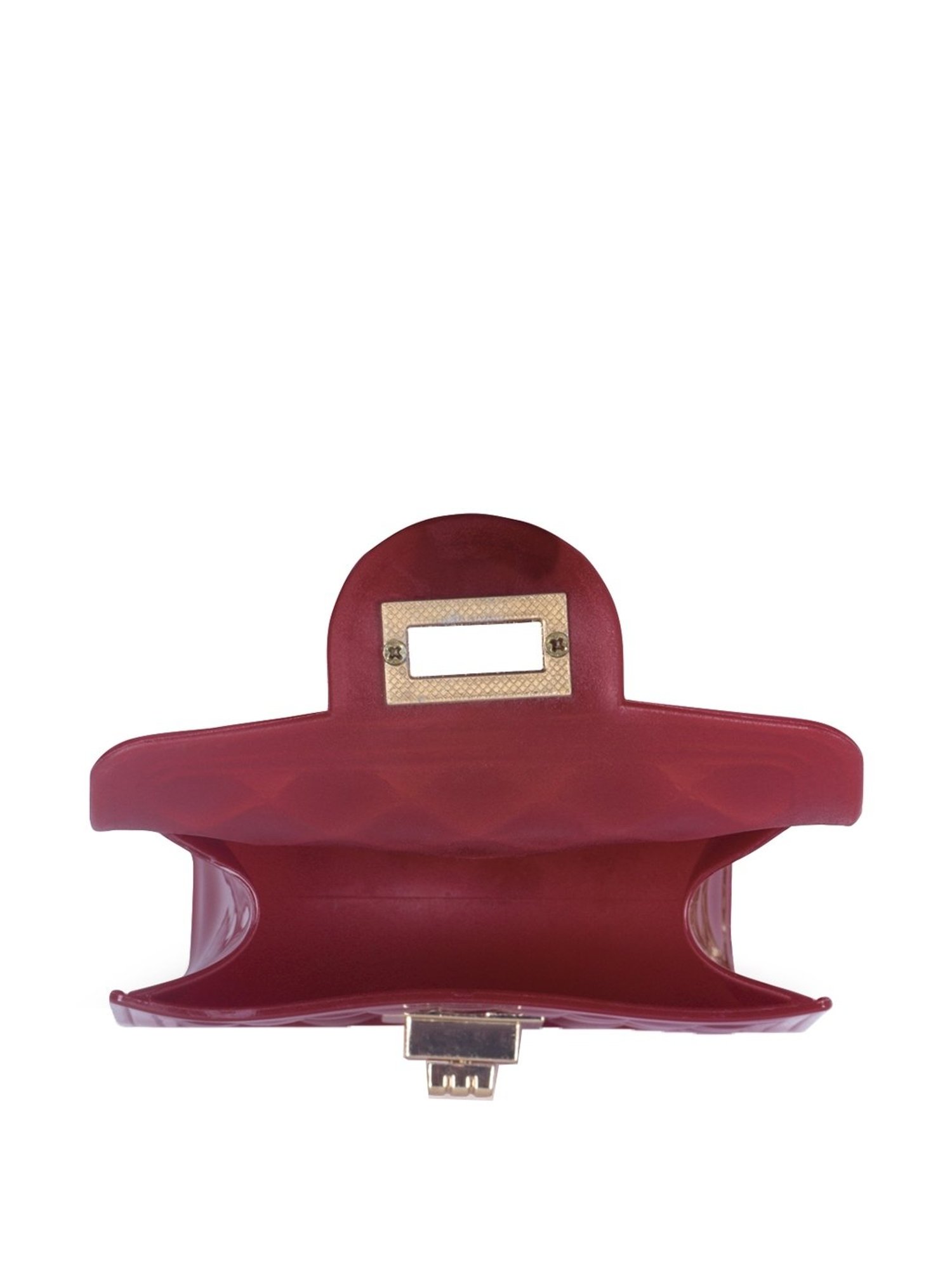 London Rag Maroon Quilted Small Sling Handbag