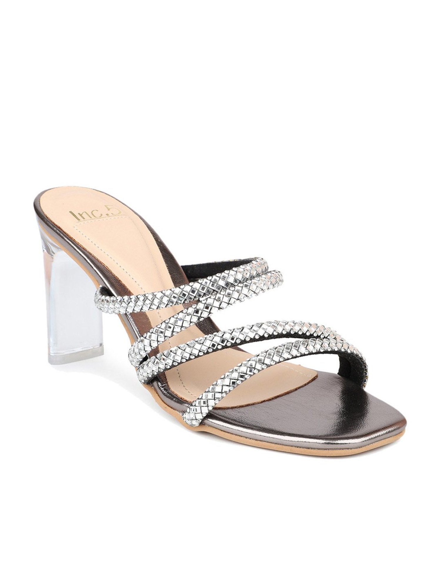 Inc.5 Women's Gun Metal Casual Sandals