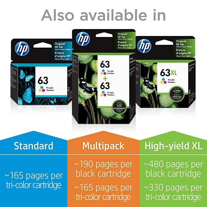 63 | Ink Cartridge | Black | F6U62AN