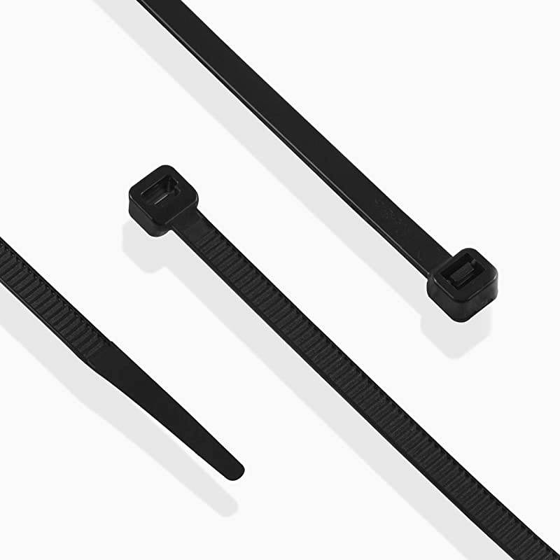 Zip Ties  - 10 Inches Nylon 66 Heavy Duty 50LB Tensile Industrial Strength UV Resistant, Adjustable Durable Self Locking Cable Tie for Home, Office, Garden, Garage Workshop (Black 100 Packs)