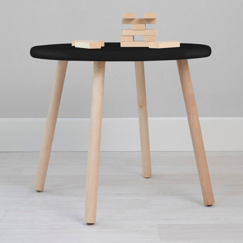 23.5" Peewee Round Kids' Table Maple/Black - Nico & Yeye