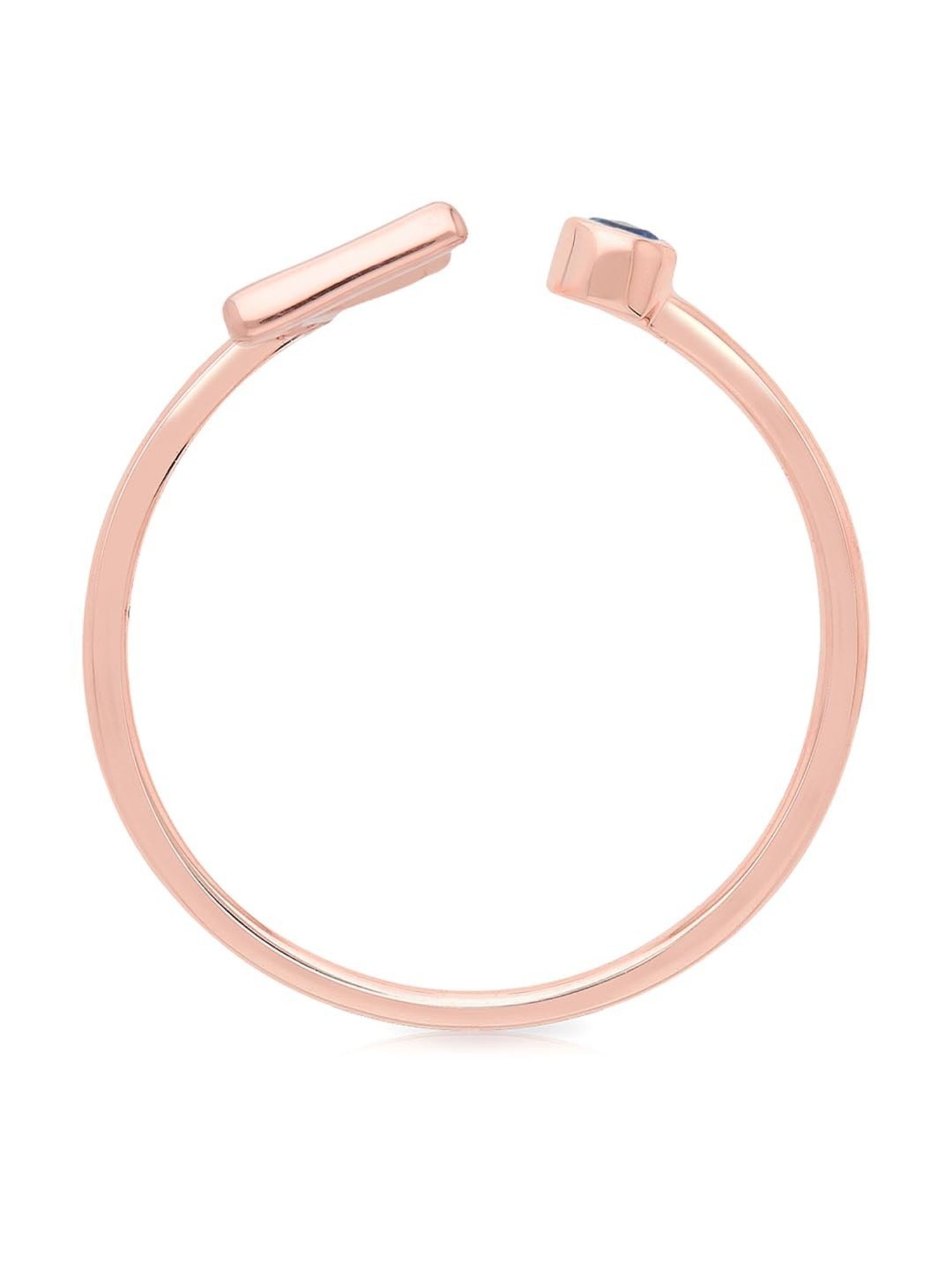 Malabar Gold and Diamonds 14k Gold Alphabet Z Ring for Women