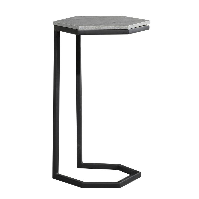 Metal Contemporary Accent Table Black - Olivia & May