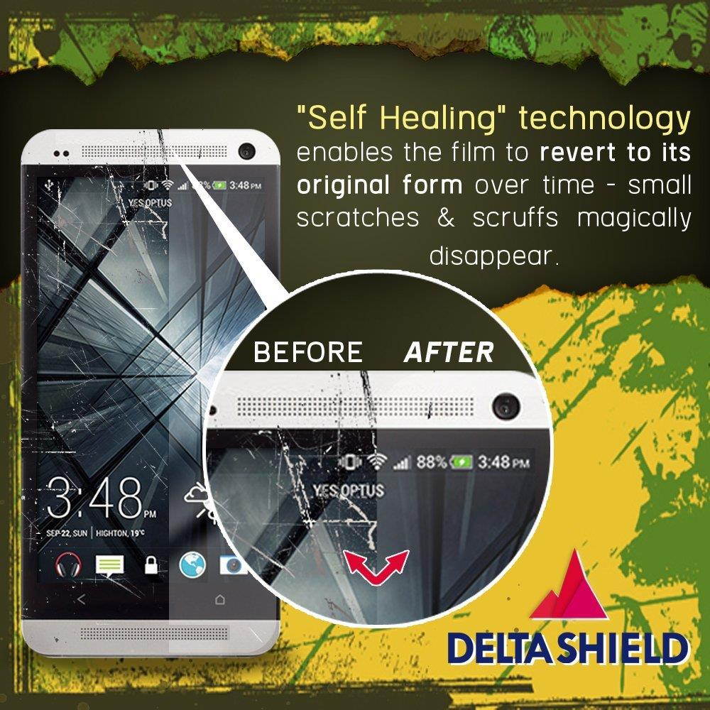 DeltaShield Screen Protector for LG G Pad X 8.0 (2-Pack) BodyArmor Anti-Bubble Military-Grade Clear TPU Film