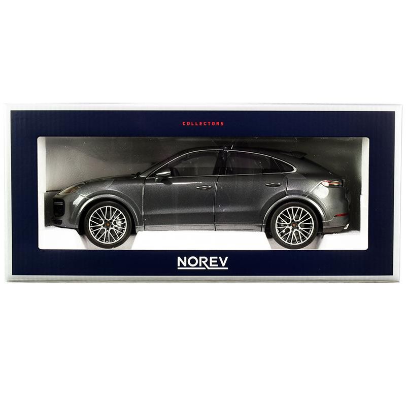 2019 Porsche Cayenne Turbo Coupe Gray Metallic 1/18 Diecast Model Car by Norev