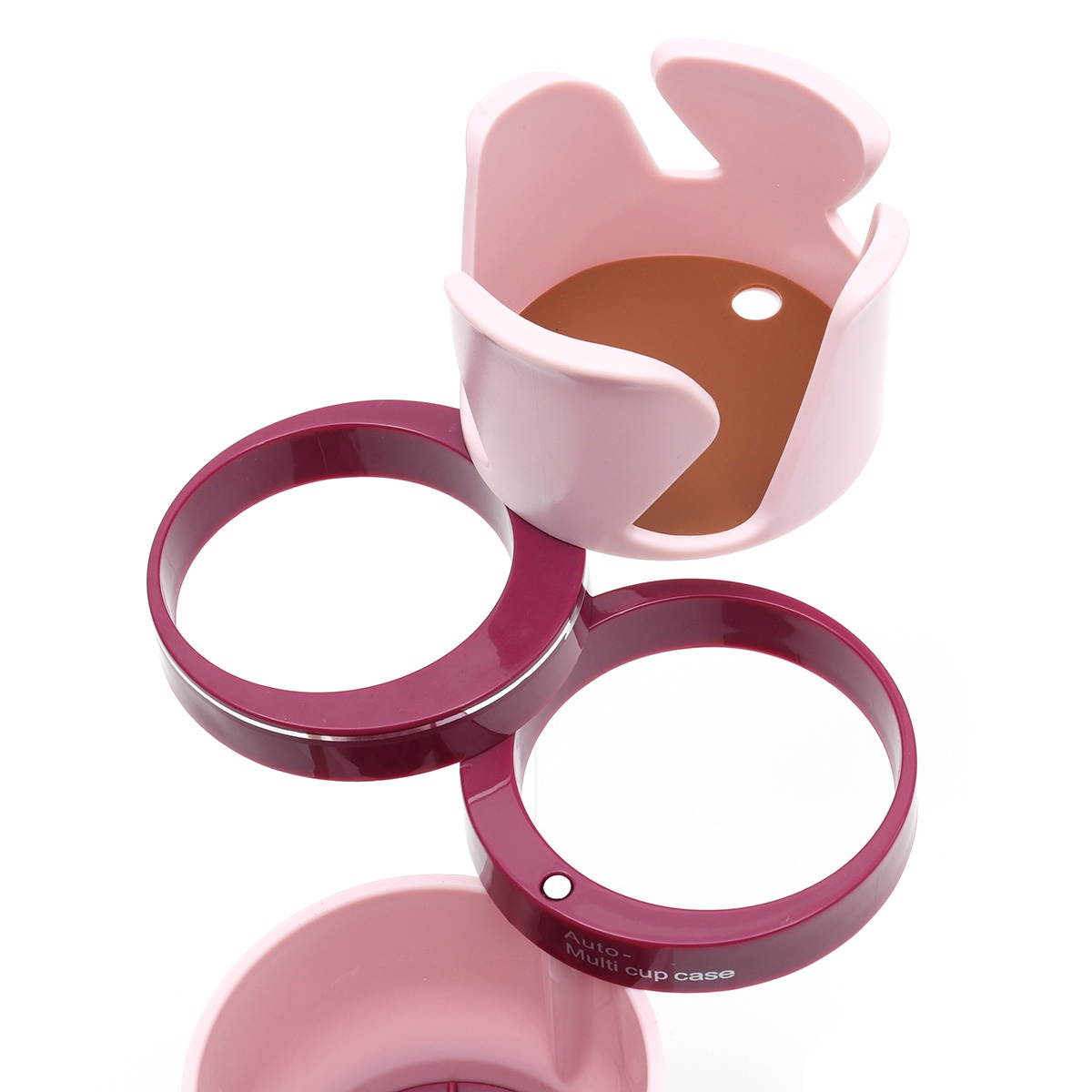 Car Multifunctional Cup Holder Auto-multi Cup Case Drinking Bottle Holder Organizer Storage Box (Black)