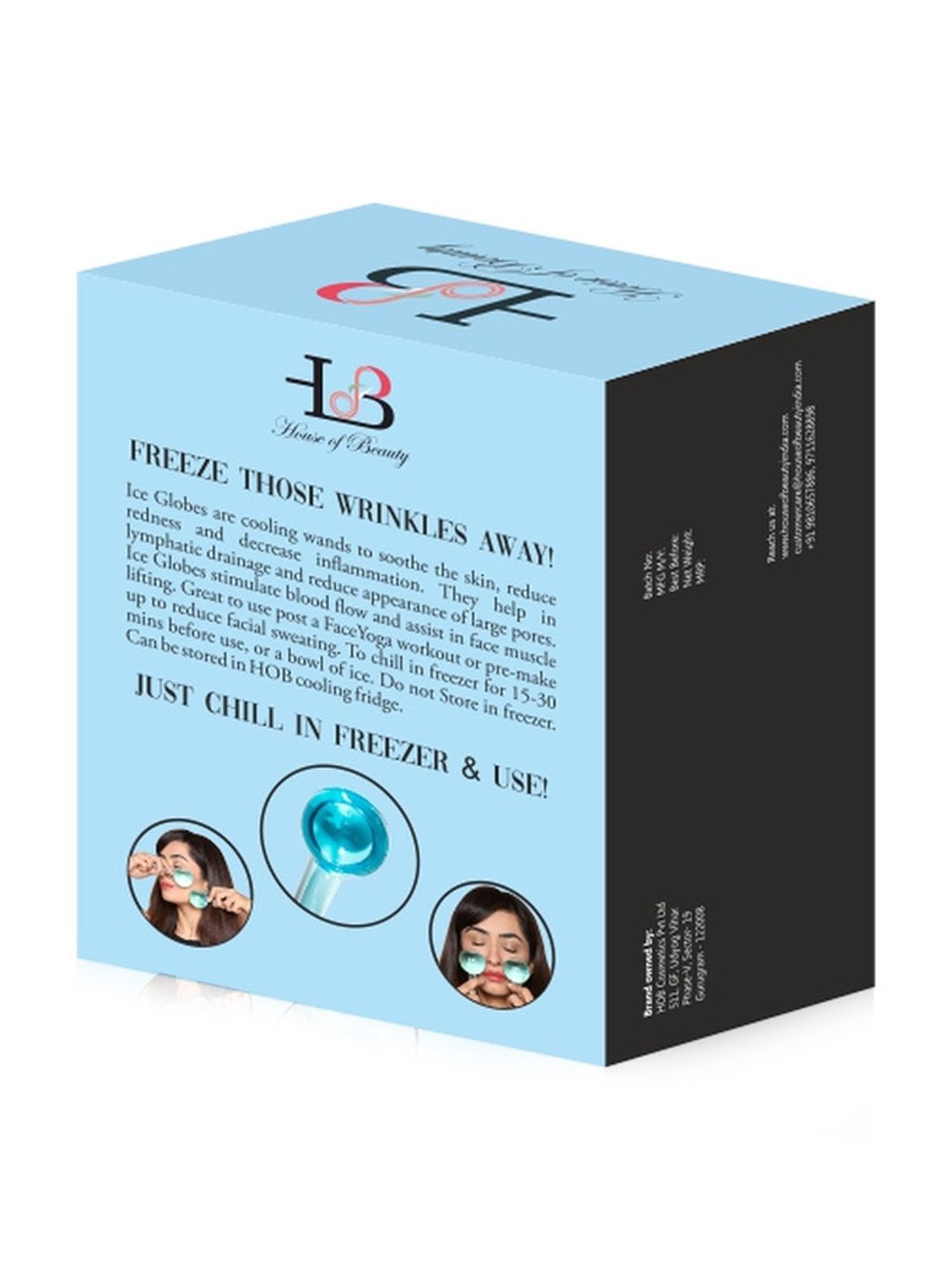 House of Beauty Blue Ice Globes - 1 Pair - 280 gm