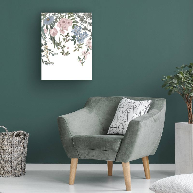 18" x 24" Wild Apple Portfolio 'Hanging Floral' Unframed Wall Canvas - Trademark Fine Art