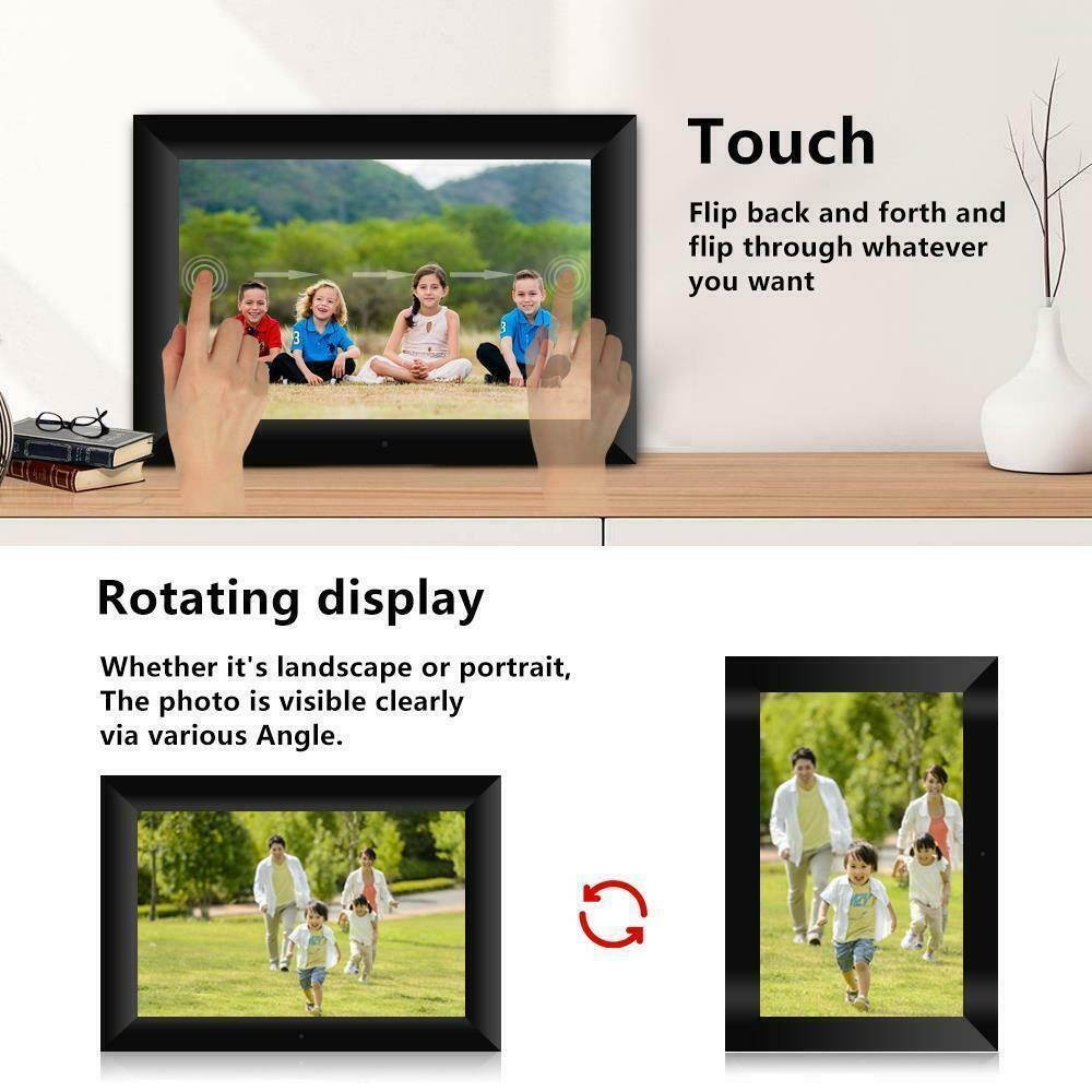 10.1" Digital Photo Frame WiFi Share Picture Video 16GB Touch Screen HD Display