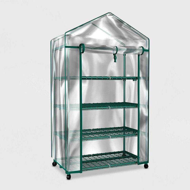 6' x 8' x 7' Nature Greenhouse Forest Green - Palram