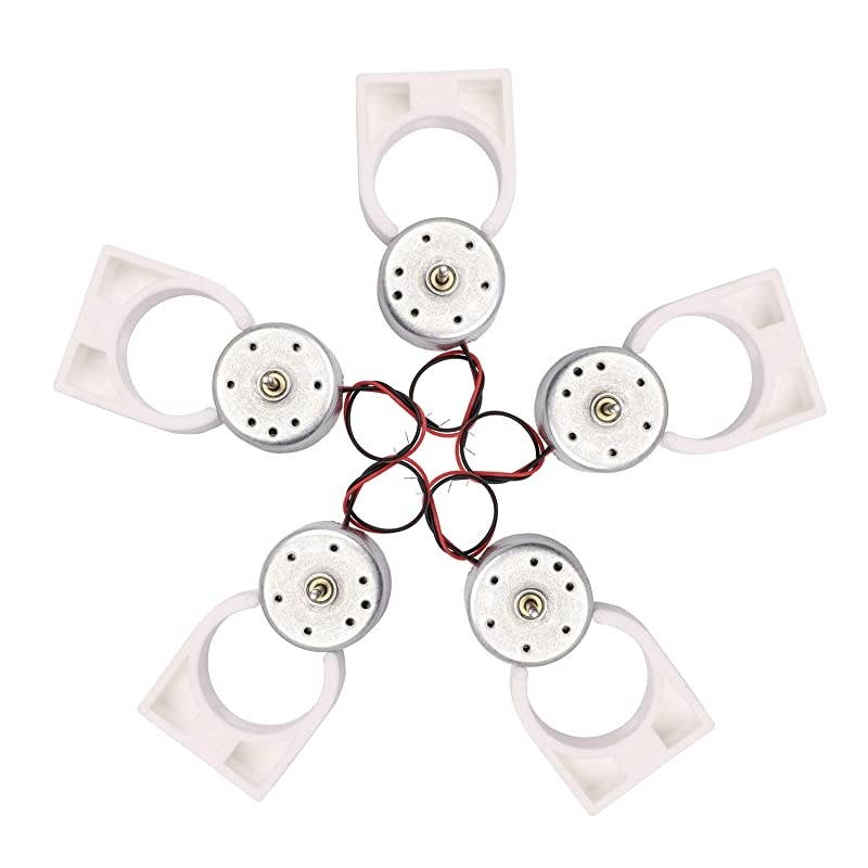 Small Mini 155V DC Motor 300 with Mounting Bracket and 2 Electronic Wire for Scientific Solar Energy Power Supply Electric Toys Model Parts DIY AccessoriesSilver 4PCS