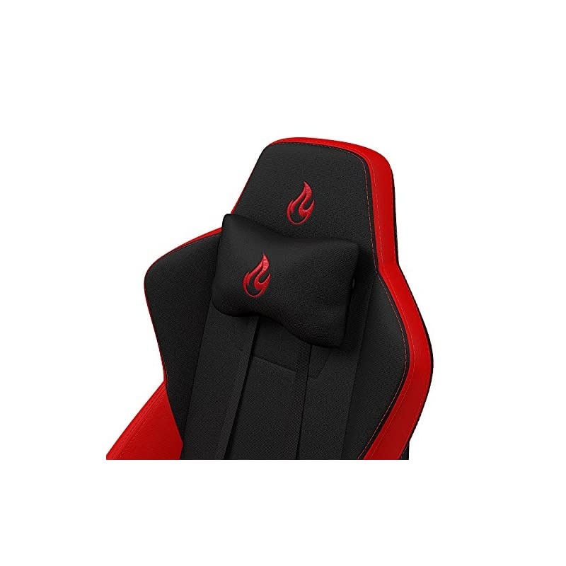 S300 Gaming Chair - Inferno Red - Office Chair - Ergonomic - Cloth Cover - Up to 300 lbs Users - 90&deg; to 135&deg; Reclinable - Adjustable Height & Armrests