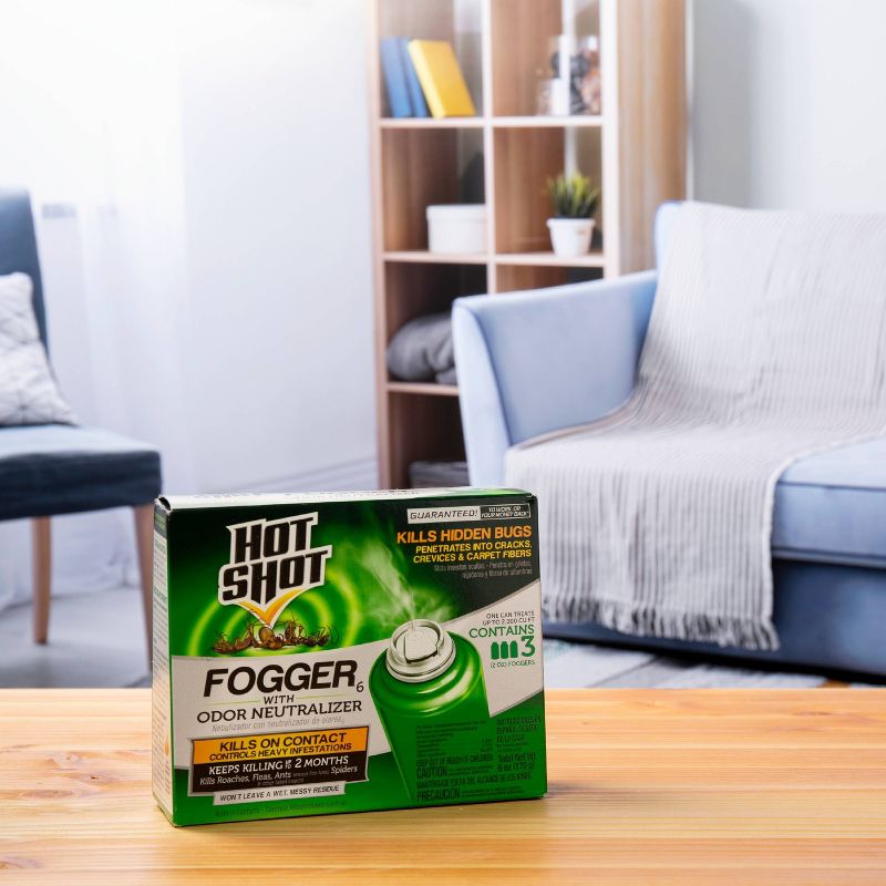 Hot Shot Fogger with Odor Neutralizer - 2oz/3ct