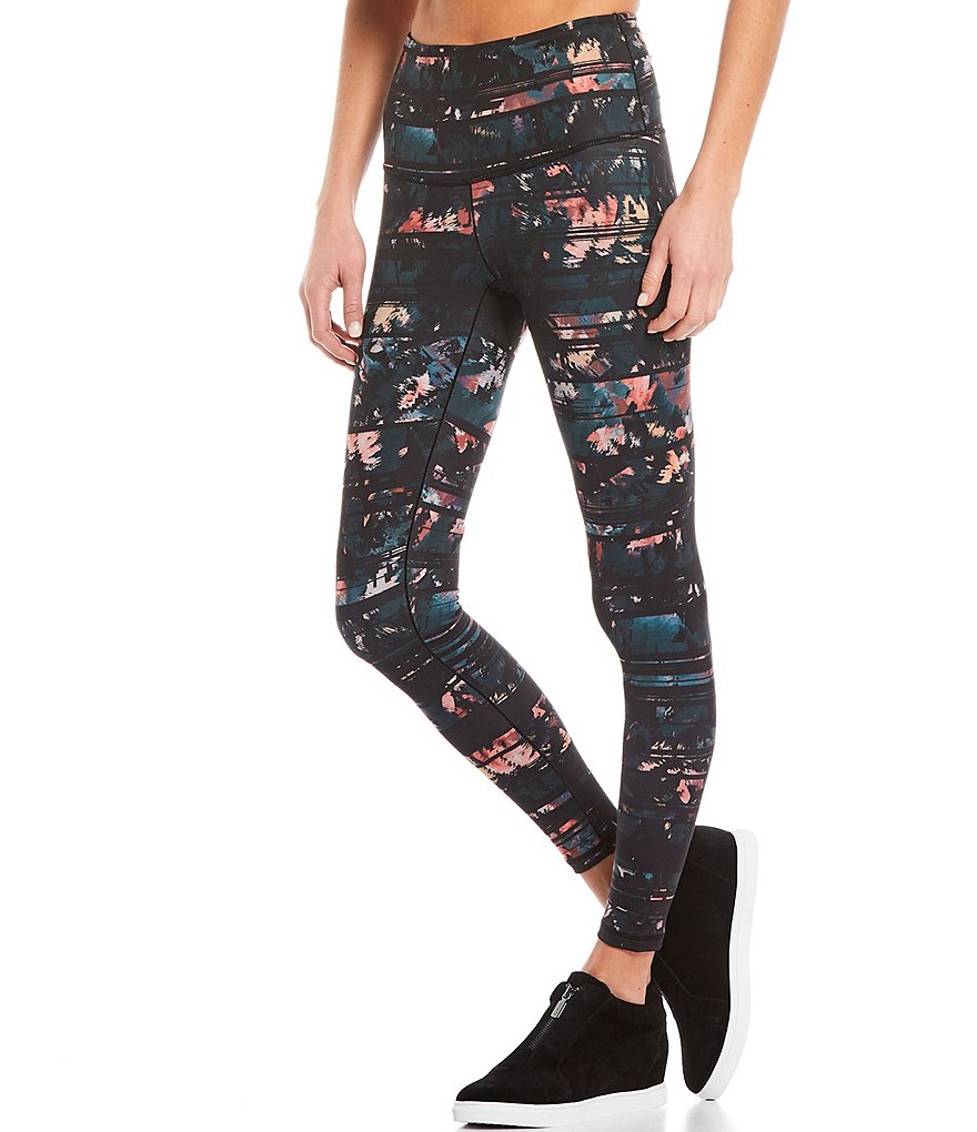 Aventura Shavonne Printed Jacquard Stretch Pull-On Leggings