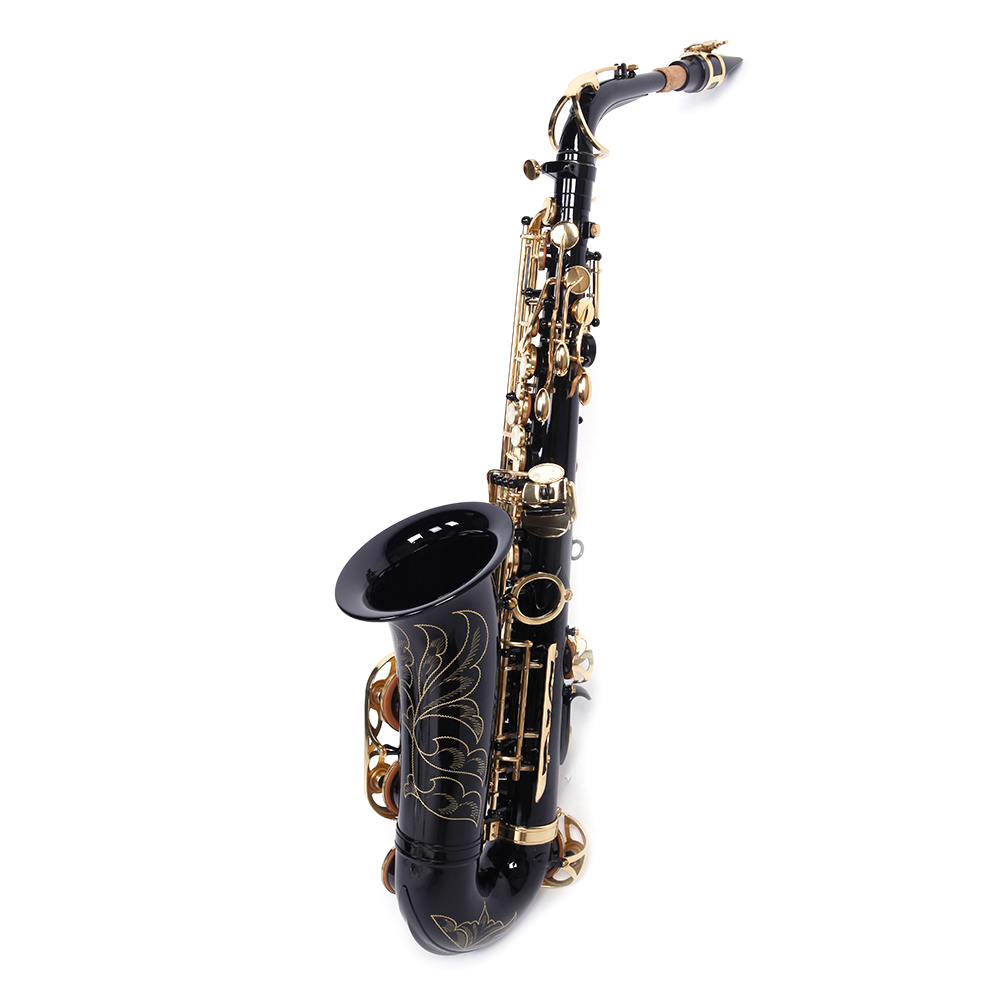 New High Grade Alto Bb Saxophone Sax with Case Accessories for Beginner Black