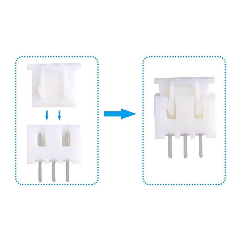 460pcs JST Connector Kit with 254mm JSTXH 23 45 6 Pin Housing Female and Male Connector Plug 254mm Female Pin Terminal Connector