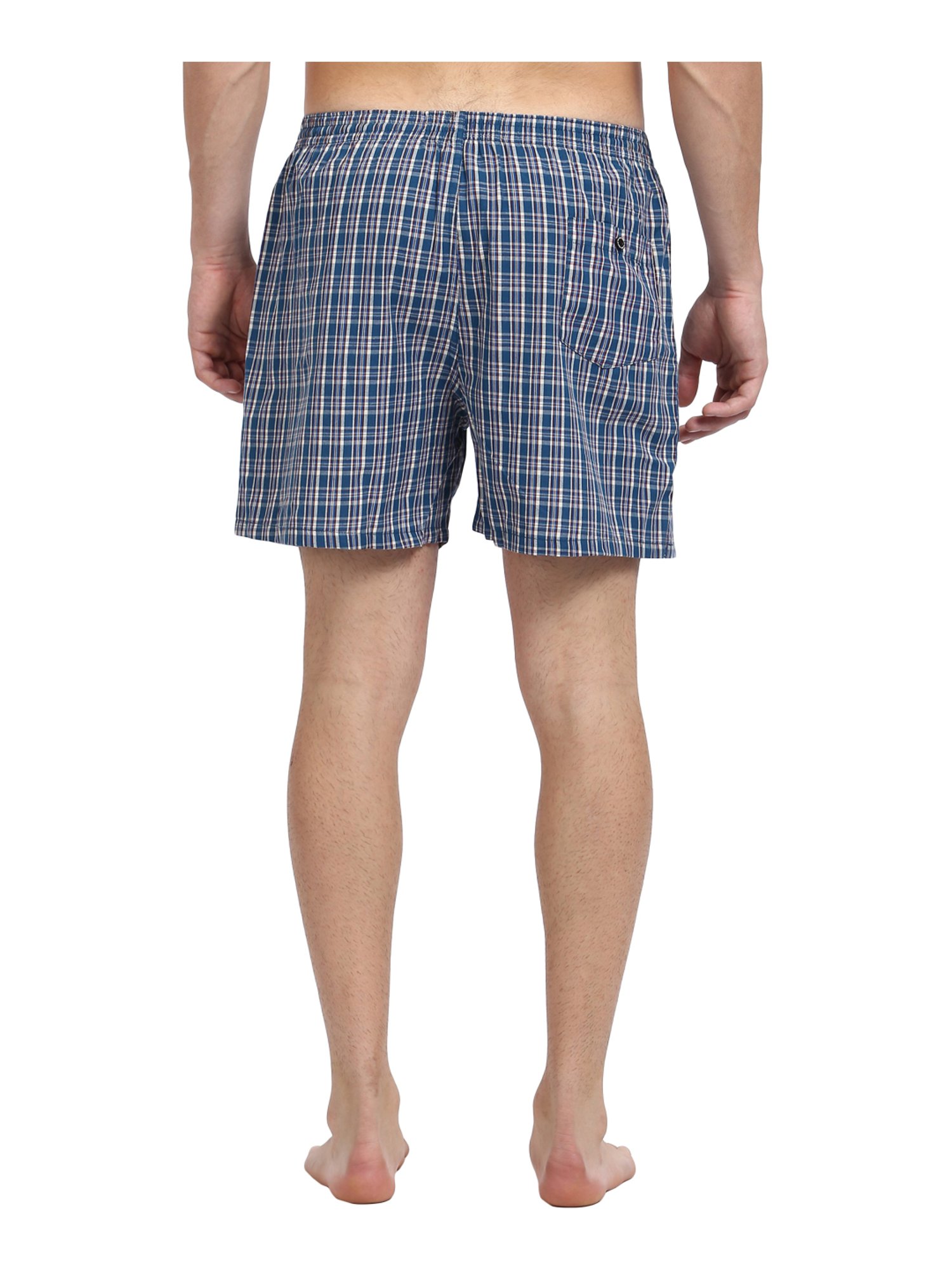 Fruit of the Loom Multicolor Cotton Regular Fit Checks Boxers (Pack Of 2)