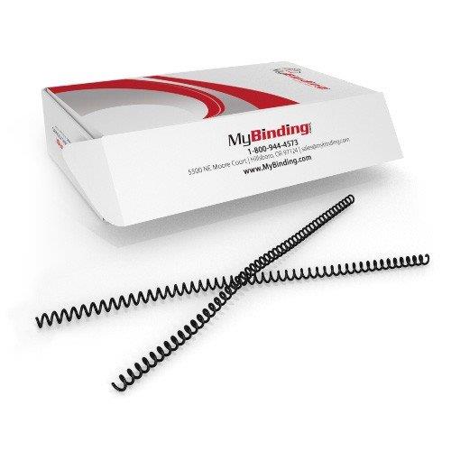 Black 4:1 Pitch Spiral Binding Coil - 100pk (14 mm)
