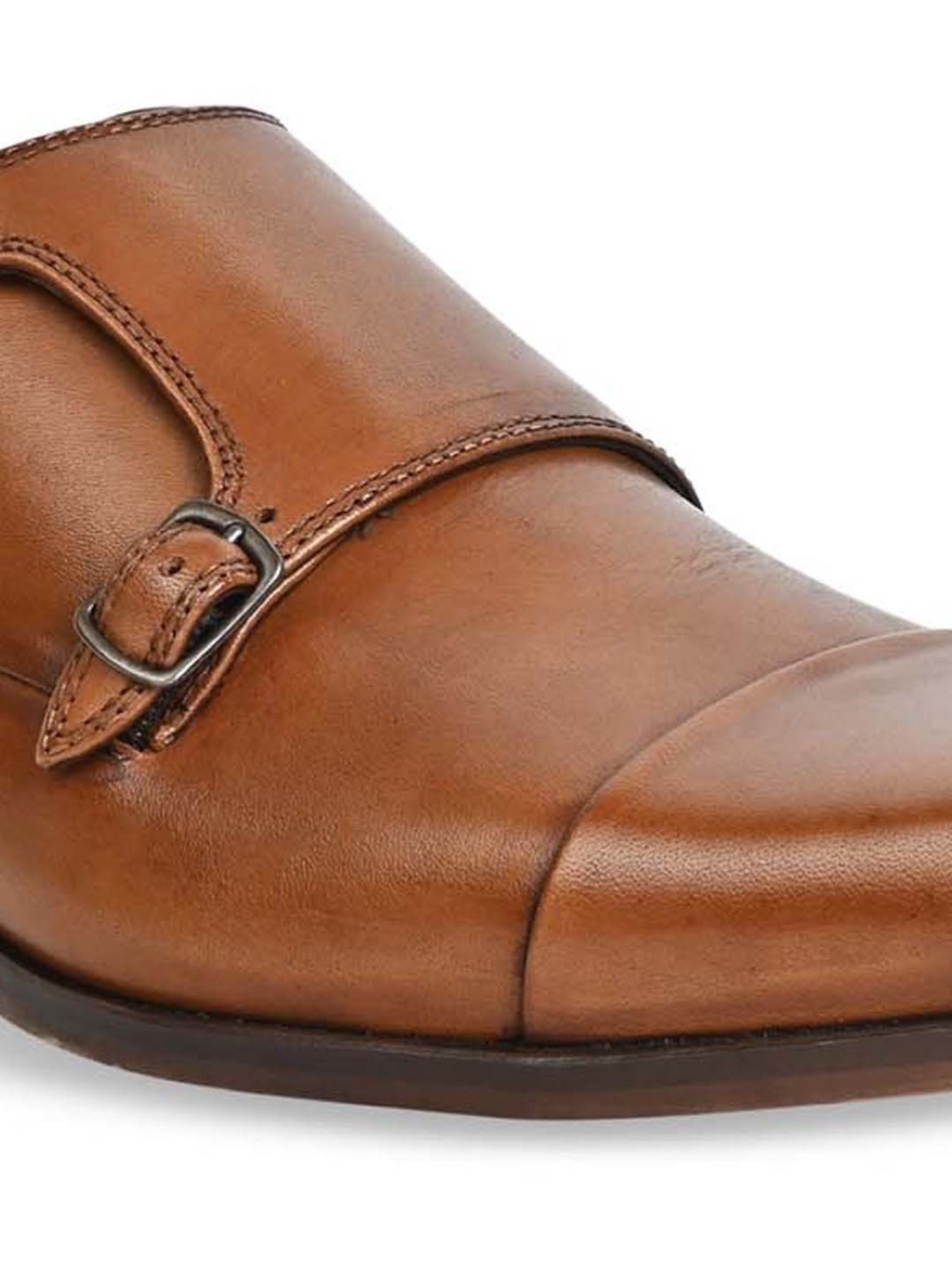 Imperio by Regal Men's Tan Monk Shoes
