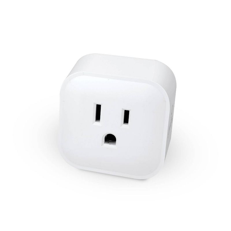 Smart White Wi-Fi Enabled Voice Activated Outlet Plug