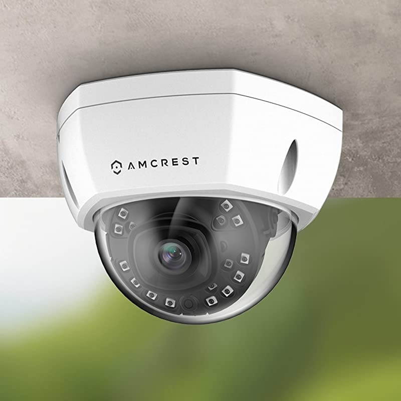 5MP Security Camera System, 4K 8CH PoE NVR, (4) x 5-Megapixel 2.8mm Wide Lens Weatherproof Metal Turret PoE IP Cameras, Built in Mic, Hard Drive Not Included, NV4108E-IP5M-T1179EW4 (White)