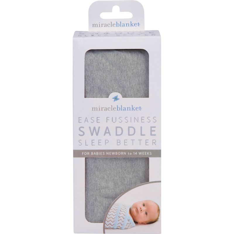Miracle Blanket Solid Print Baby Swaddle - Cloud Gray