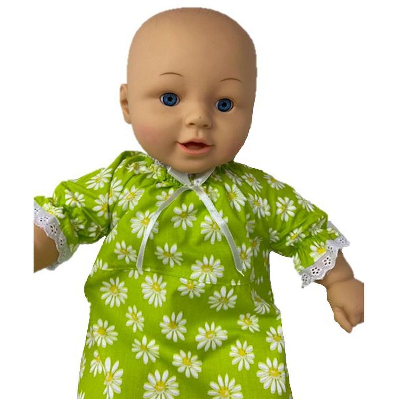Doll Clothes Superstore Green Daisy Dress For Big Baby Dolls And Stuffed Animals