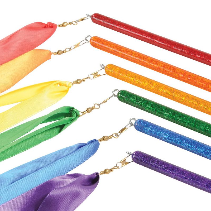 Kaplan Early Learning Rainbow Rhythm Ribbon Set - Set of 6