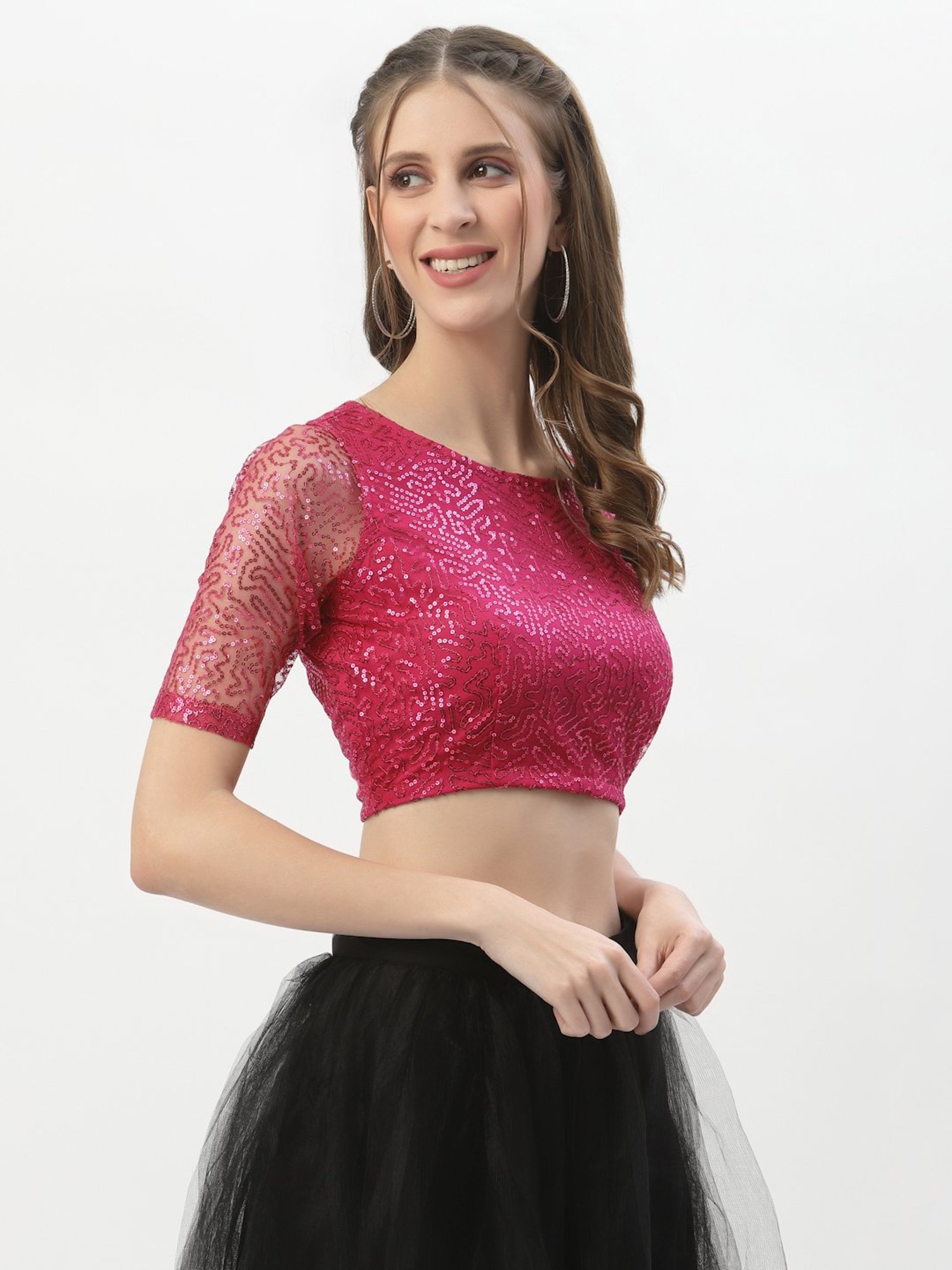 studiorasa Pink Embellished Choli