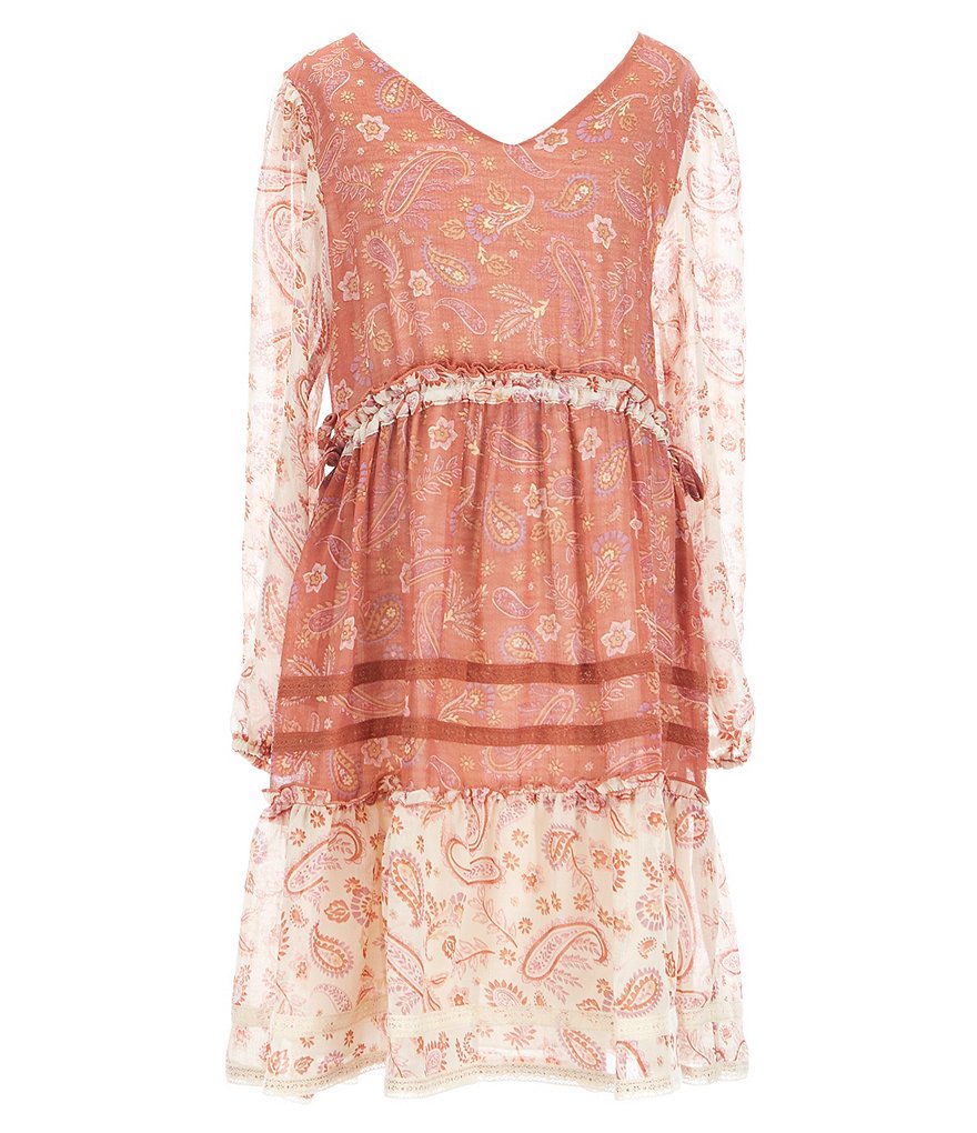 Mini Molly Big Girls 8-14 Ruffle-Sleeve Shift Dress