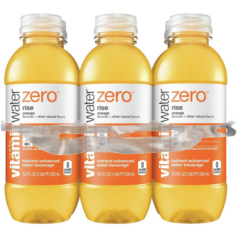 vitaminwater zero rise orange - 6pk/16.9 fl oz Bottles
