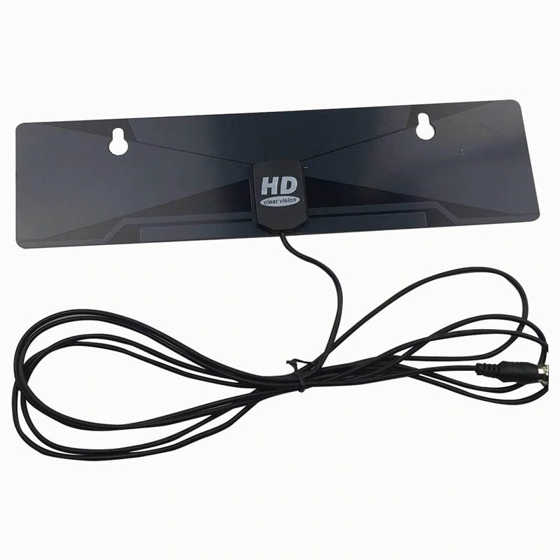 Digital Indoor TV Antenna 1080P HDTV HD VHF UHF FM Flat Box Ready High Gain